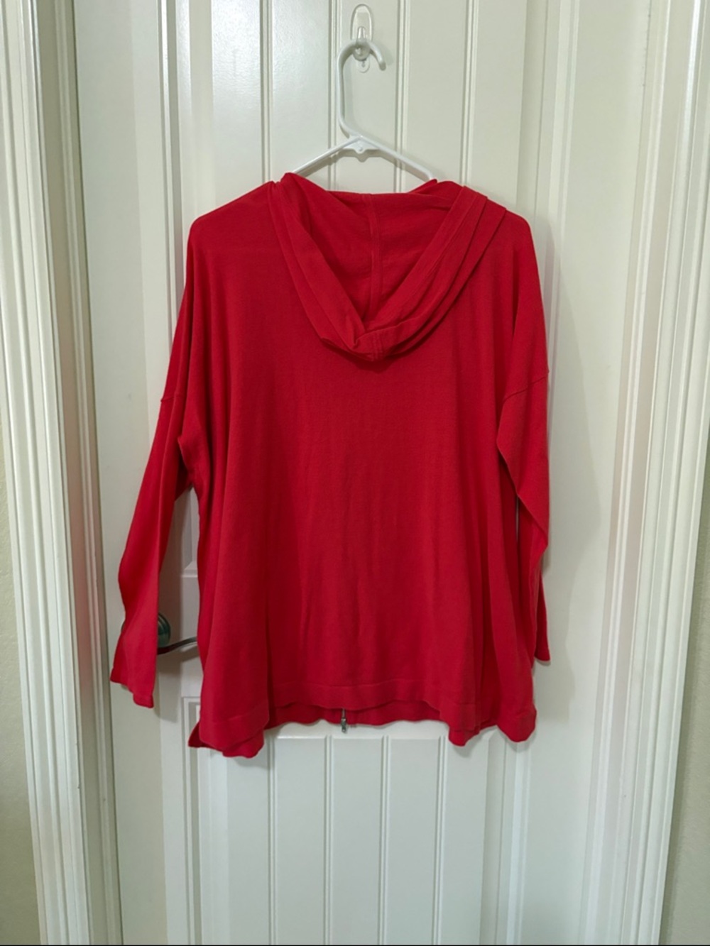 CAbi Red Zip-Front Hooded Cardigan - Picture 8 of 9